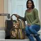 Jamaican Reggae-One Love Travel Bag Tribal African Pattern and Roaring Lion - African Pride