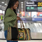 Jamaican Reggae-One Love Travel Bag Tribal African Pattern and Roaring Lion - African Pride