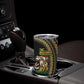 Jamaican Reggae-One Love Tumbler Cup Tribal African Pattern and Roaring Lion - African Pride