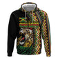 Personalized Jamaican Reggae-One Love Zip Hoodie Tribal African Pattern and Roaring Lion - African Pride