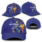 DR Congo Football Leopard Mascot Classic Cap Fierce Leopard Art In National Flag Colors