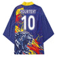 Custom DR Congo Football Leopard Mascot Kimono Fierce Leopard Art National Flag Colors