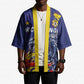 Custom DR Congo Football Leopard Mascot Kimono Fierce Leopard Art National Flag Colors