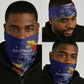 DR Congo Football Leopard Mascot Neck Gaiter Fierce Leopard Art National Flag Colors