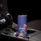 Custom DR Congo Football Leopard Mascot Skinny Tumbler Fierce Leopard Art National Flag Colors