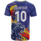 Custom DR Congo Football Leopard Mascot T shirt Fierce Leopard Art National Flag Colors