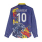 Custom DR Congo Football Leopard Mascot Women Casual Shirt Fierce Leopard Art National Flag Colors