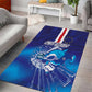 Cape Verde Football Blue Shark Mascot Area Rug Glory 2026