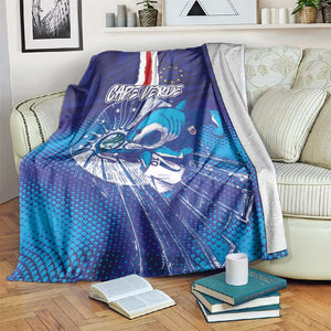 Cape Verde Football Blue Shark Mascot Blanket Glory 2026