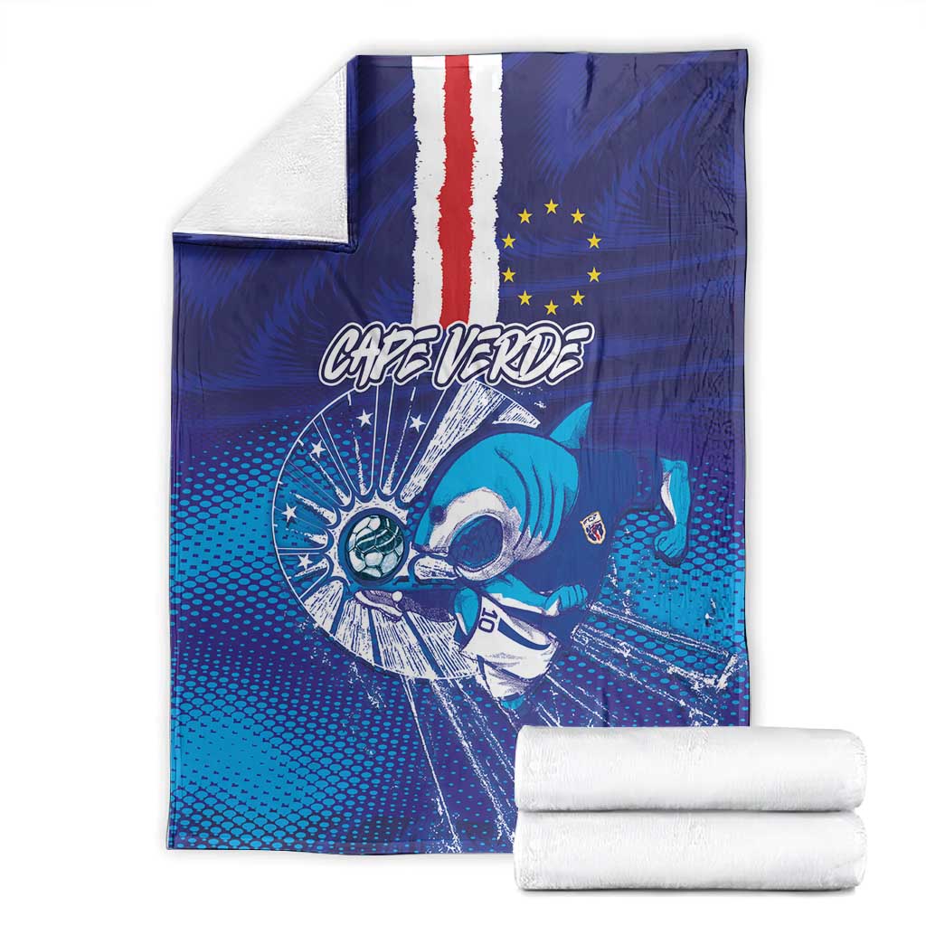 Cape Verde Football Blue Shark Mascot Blanket Glory 2026