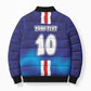 Custom Cape Verde Football Blue Shark Mascot Bomber Puffer Jacket Glory 2026