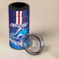 Custom Cape Verde Football Blue Shark Mascot 4 in 1 Can Cooler Tumbler Glory 2026