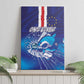 Cape Verde Football Blue Shark Mascot Canvas Wall Art Glory 2026
