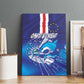 Cape Verde Football Blue Shark Mascot Canvas Wall Art Glory 2026