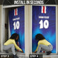 Custom Cape Verde Football Blue Shark Mascot Door Cover Glory 2026