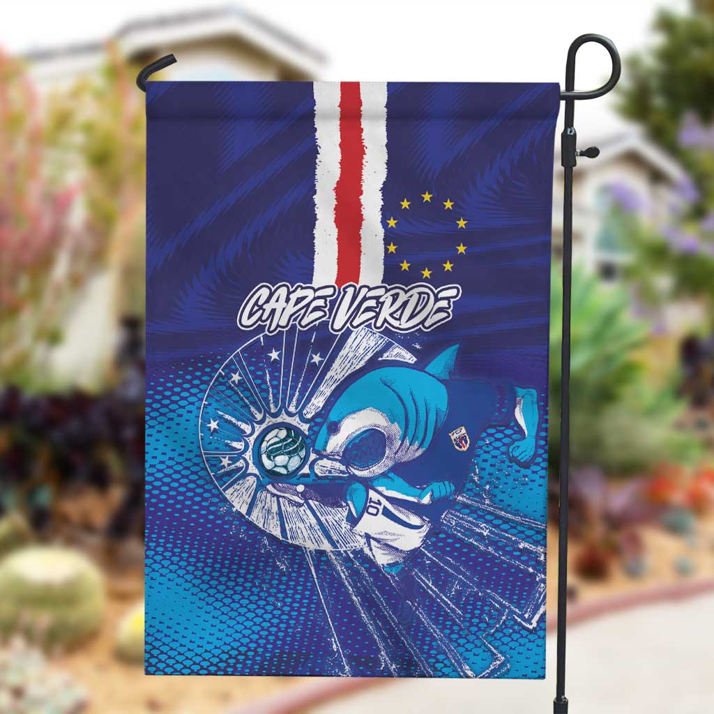 Cape Verde Football Blue Shark Mascot Garden Flag Glory 2026