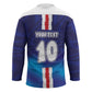 Custom Cape Verde Football Blue Shark Mascot Hockey Jersey Glory 2026
