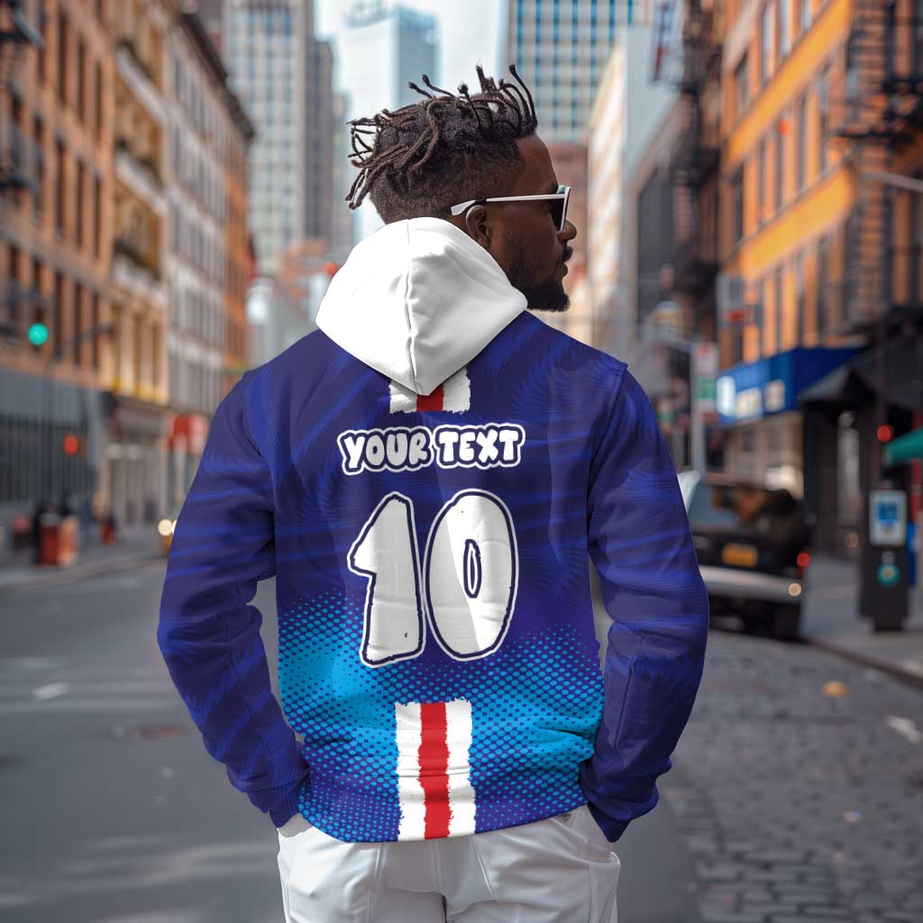 Custom Cape Verde Football Blue Shark Mascot Hoodie Glory 2026