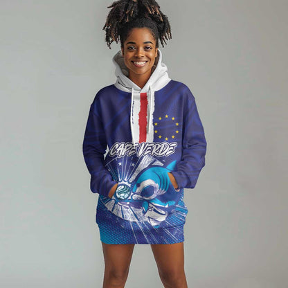 Custom Cape Verde Football Blue Shark Mascot Hoodie Dress Glory 2026