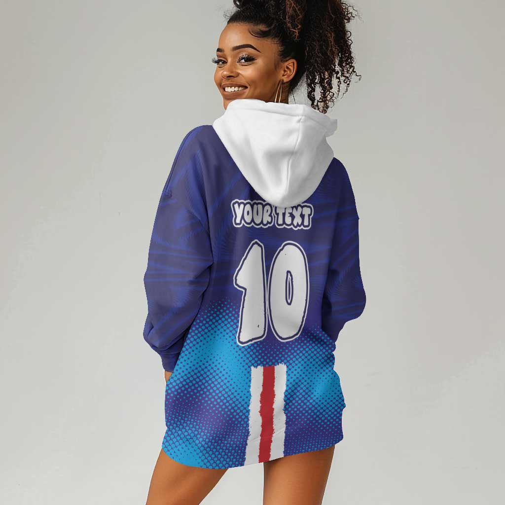 Custom Cape Verde Football Blue Shark Mascot Hoodie Dress Glory 2026
