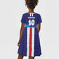 Custom Cape Verde Football Blue Shark Mascot Kid Short Sleeve Dress Glory 2026