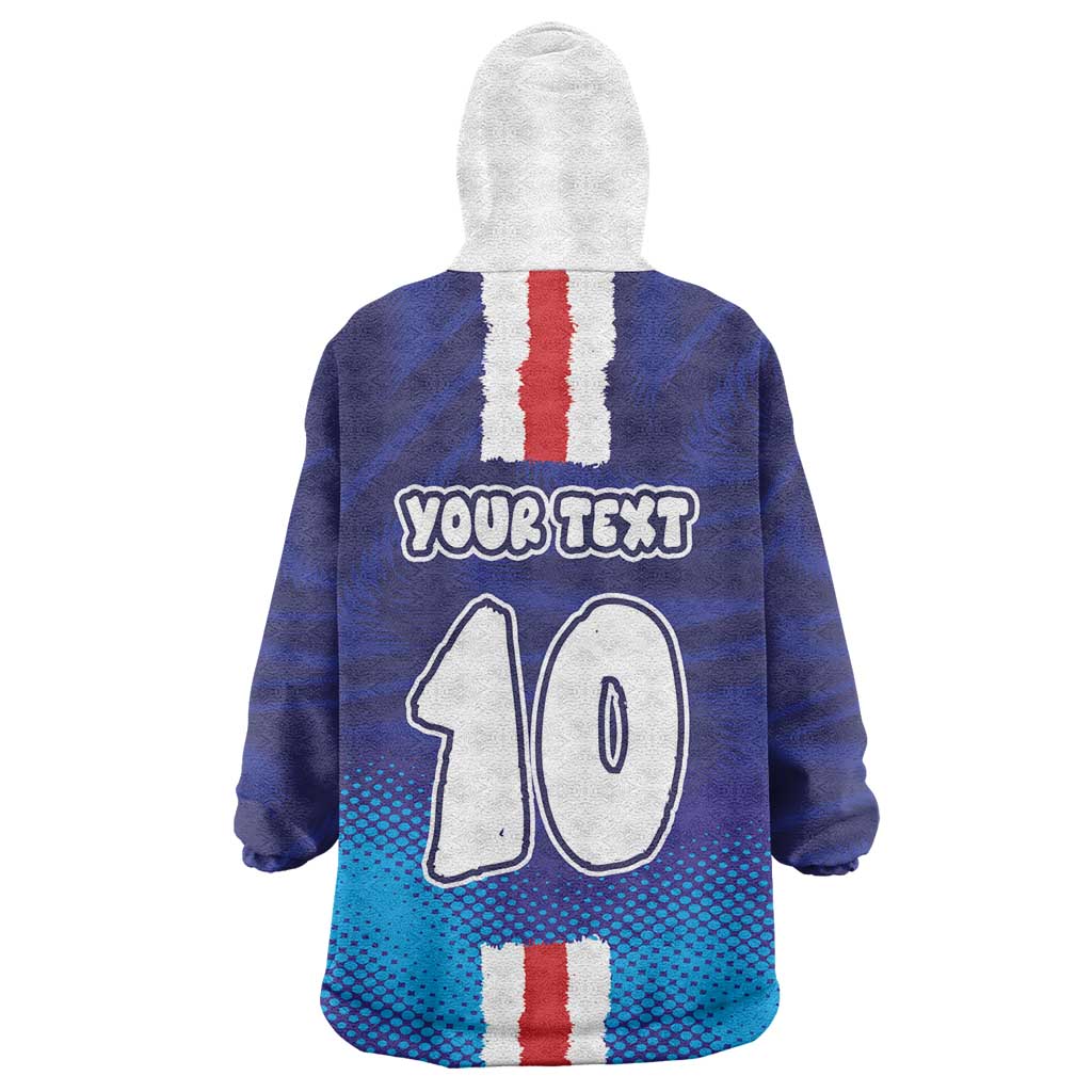 Custom Cape Verde Football Blue Shark Mascot Kid Wearable Blanket Hoodie Glory 2026