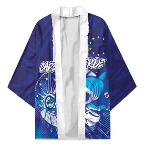 Custom Cape Verde Football Blue Shark Mascot Kimono Glory 2026