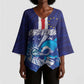 Custom Cape Verde Football Blue Shark Mascot Kimono Sleeve Blouse Glory 2026