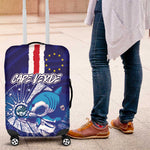 Cape Verde Football Blue Shark Mascot Luggage Cover Glory 2026