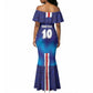 Custom Cape Verde Football Blue Shark Mascot Mermaid Dress Glory 2026
