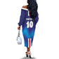 Custom Cape Verde Football Blue Shark Mascot Off The Shoulder Long Sleeve Dress Glory 2026