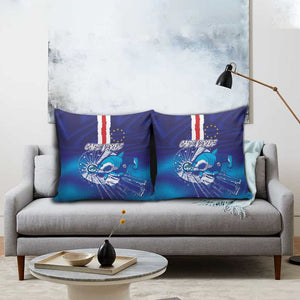 Cape Verde Football Blue Shark Mascot Pillow Cover Glory 2026