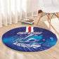 Cape Verde Football Blue Shark Mascot Round Carpet Glory 2026
