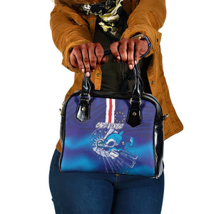 Cape Verde Football Blue Shark Mascot Shoulder Handbag Glory 2026