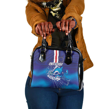 Cape Verde Football Blue Shark Mascot Shoulder Handbag Glory 2026