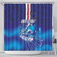 Cape Verde Football Blue Shark Mascot Shower Curtain Glory 2026