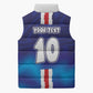 Custom Cape Verde Football Blue Shark Mascot Sleeveless Puffer Jacket Glory 2026