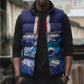 Custom Cape Verde Football Blue Shark Mascot Sleeveless Puffer Jacket Glory 2026