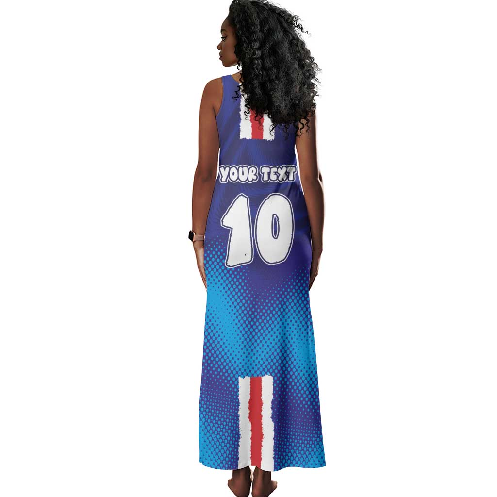 Custom Cape Verde Football Blue Shark Mascot Tank Maxi Dress Glory 2026