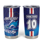 Custom Cape Verde Football Blue Shark Mascot Tumbler Cup Glory 2026