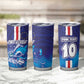Custom Cape Verde Football Blue Shark Mascot Tumbler Cup Glory 2026