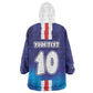 Custom Cape Verde Football Blue Shark Mascot Wearable Blanket Hoodie Glory 2026
