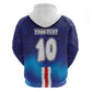Custom Cape Verde Football Blue Shark Mascot Zip Hoodie Glory 2026