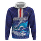 Custom Cape Verde Football Blue Shark Mascot Zip Hoodie Glory 2026