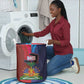 Haiti Coat Of Arms Map Dashiki Laundry Basket Vibrant Caribbean Heritage