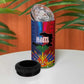 Haiti Coat Of Arms Map Dashiki 4 in 1 Can Cooler Tumbler Vibrant Caribbean Heritage