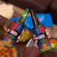Haiti Coat Of Arms Map Dashiki 4 in 1 Can Cooler Tumbler Vibrant Caribbean Heritage