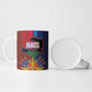 Haiti Coat Of Arms Map Dashiki Ceramic Mug Vibrant Caribbean Heritage