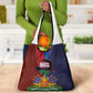 Haiti Coat Of Arms Map Dashiki Grocery Bag Vibrant Caribbean Heritage