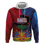 Haiti Coat Of Arms Map Dashiki Hoodie Vibrant Caribbean Heritage